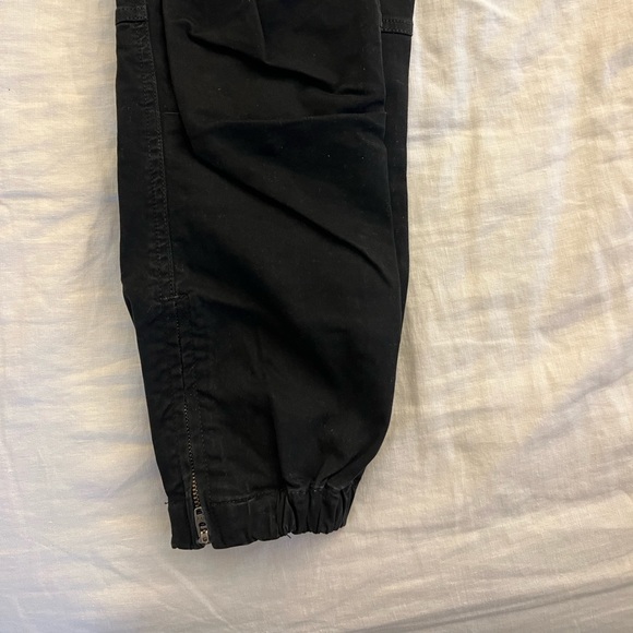 Nili Lotan Cropped French Military Pants Zip Jogger Ankle BLACK 2 - Picture 5 of 6